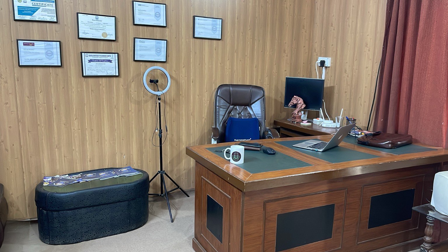 School office and administrative area